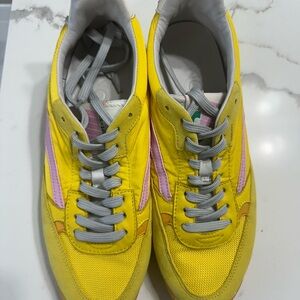 Yellow and Pink Women's Sneakers
